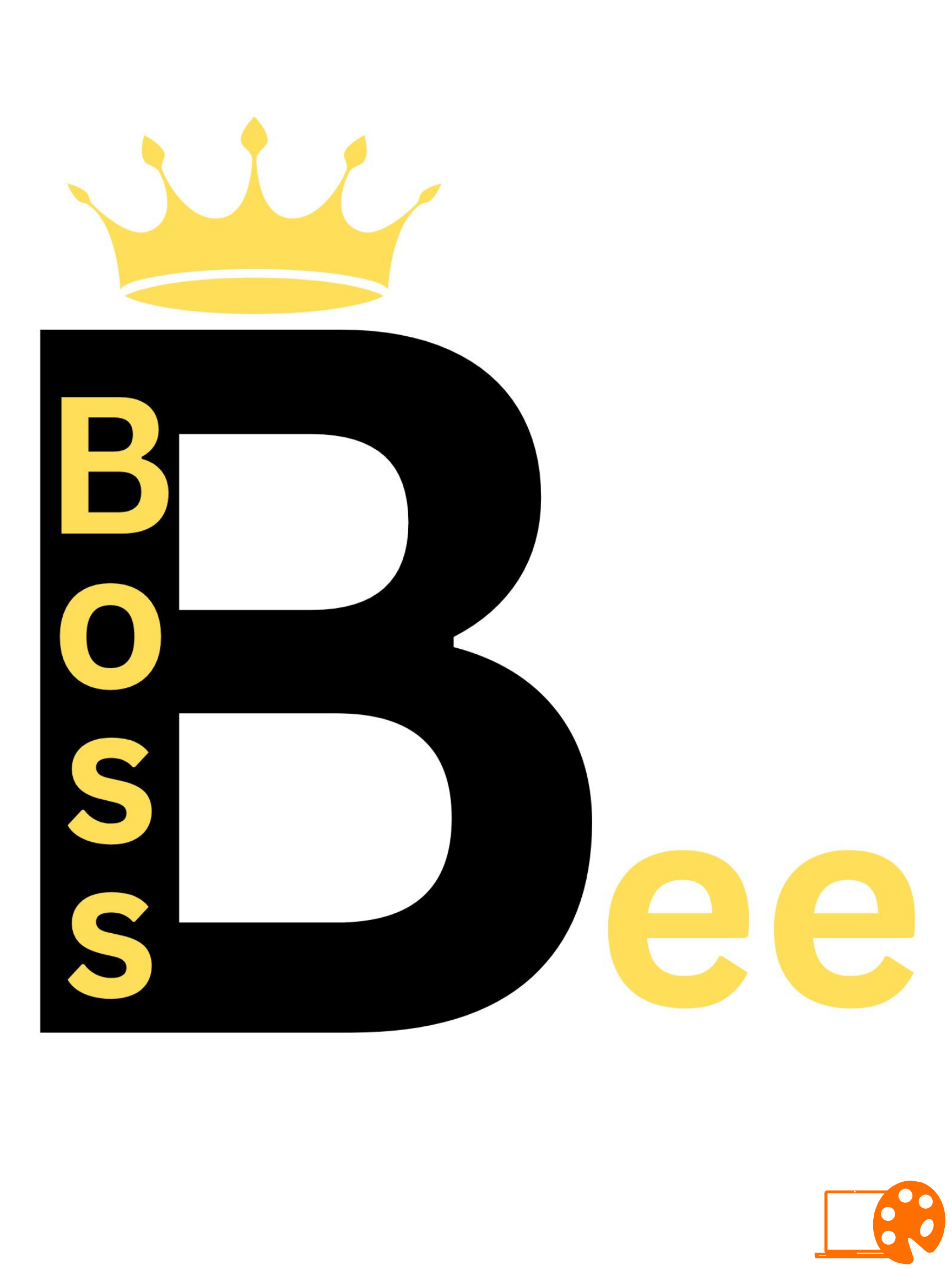 the word Bee with a crown